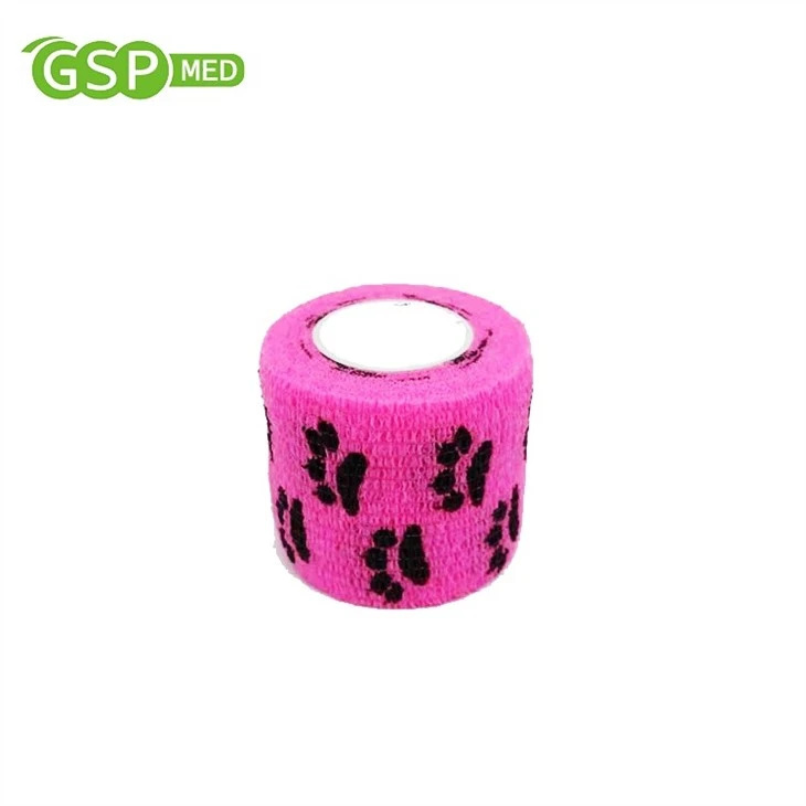 Hot Sale Class 1 5cm*4.5m Easy Tear Printed Logo Cohesive Tape